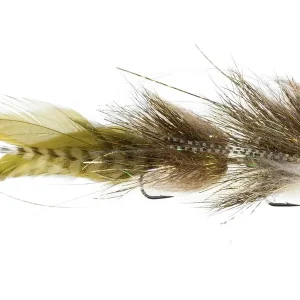 Umpqua Tandem Streamer Trasher Hurst Olive #1 x #2-
